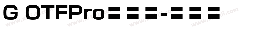 G OTFPro新丸字字体转换